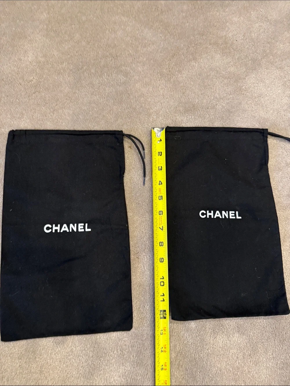 CHANEL Black dustbags